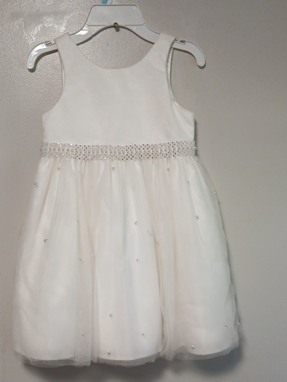 Couture Princess Ivory Pearl-Accented Girls' Formal Dress